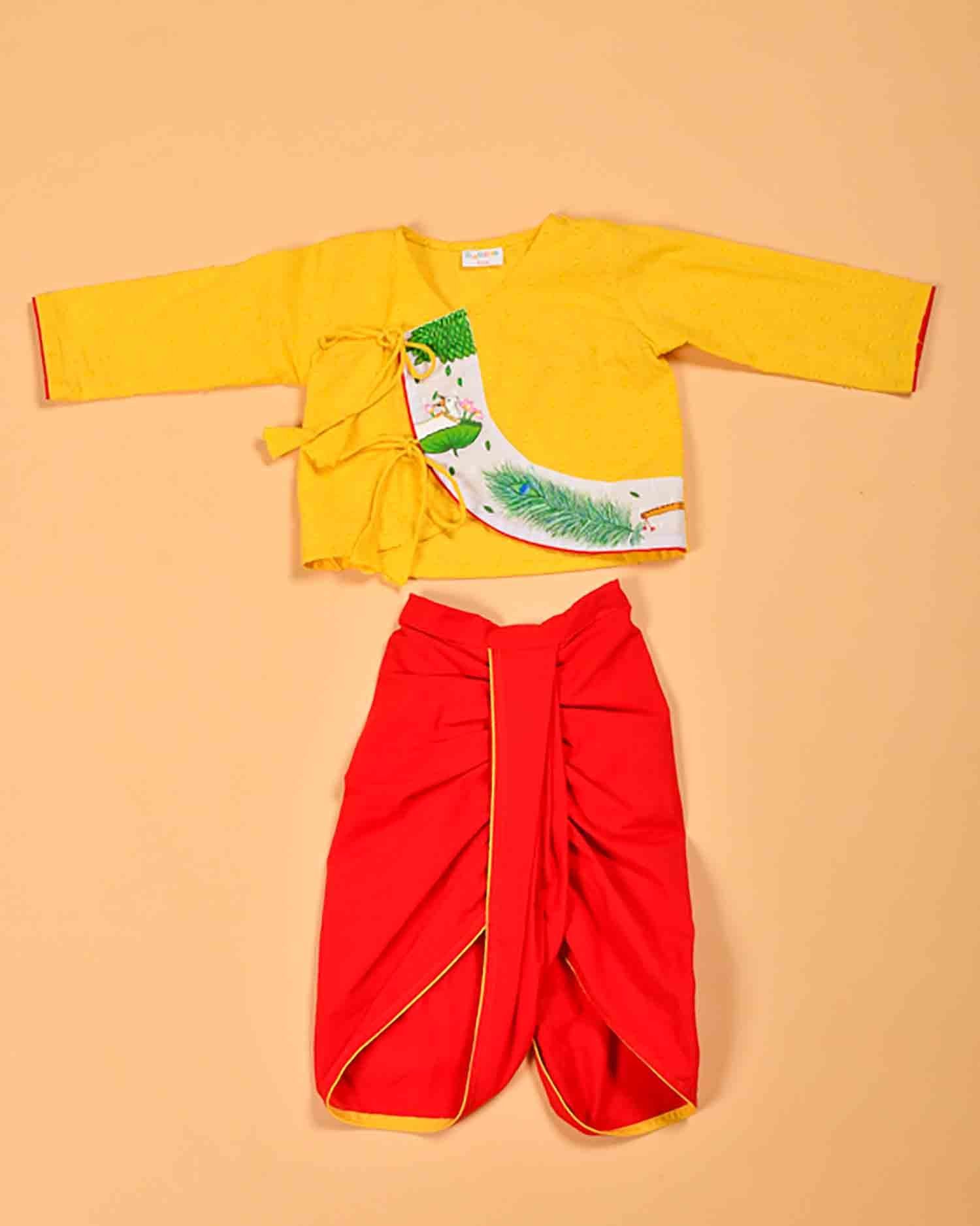 Cow Hand Dhoti  Set