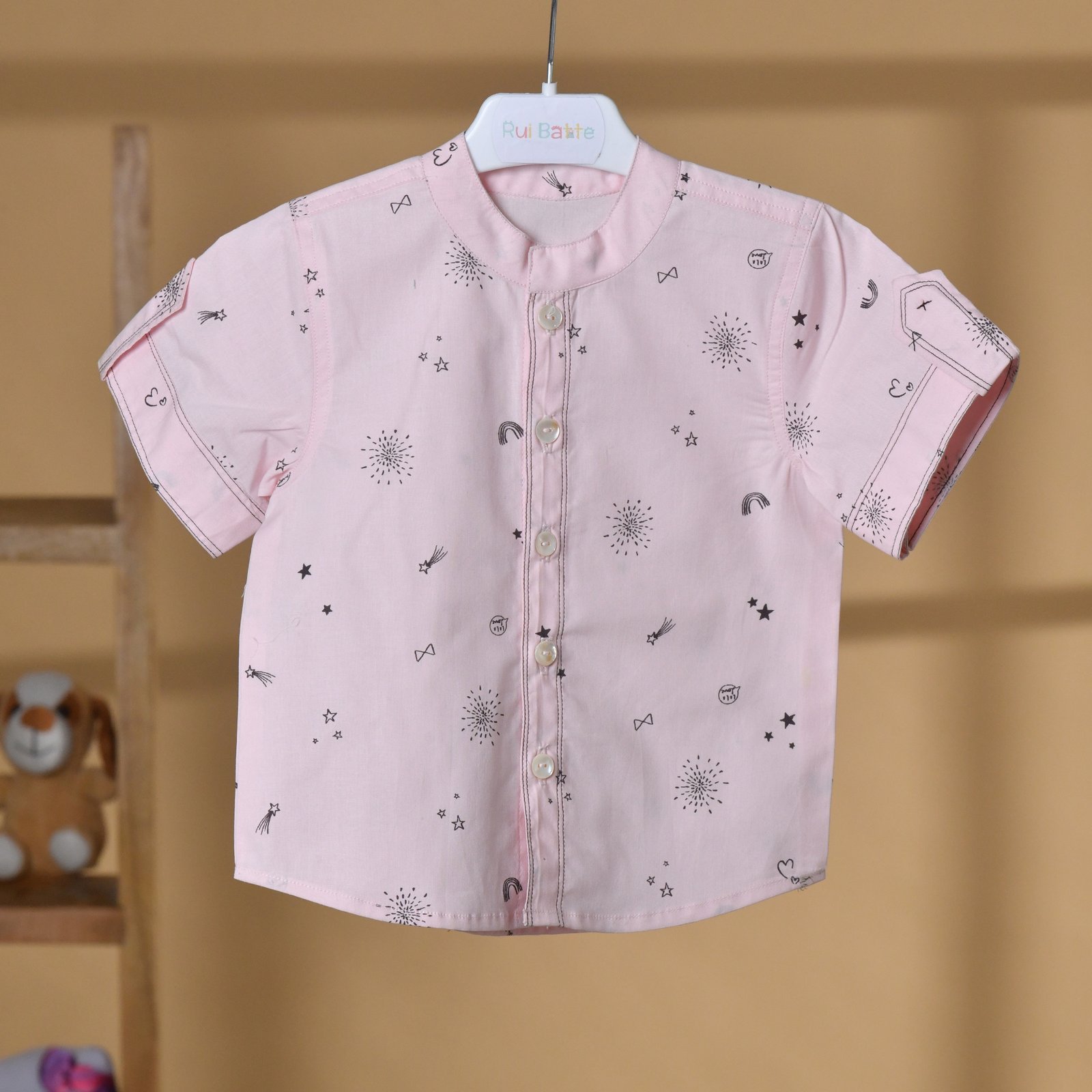 "Pink printed  Shirt"