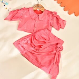 Designer Short Skirt With Crop Top