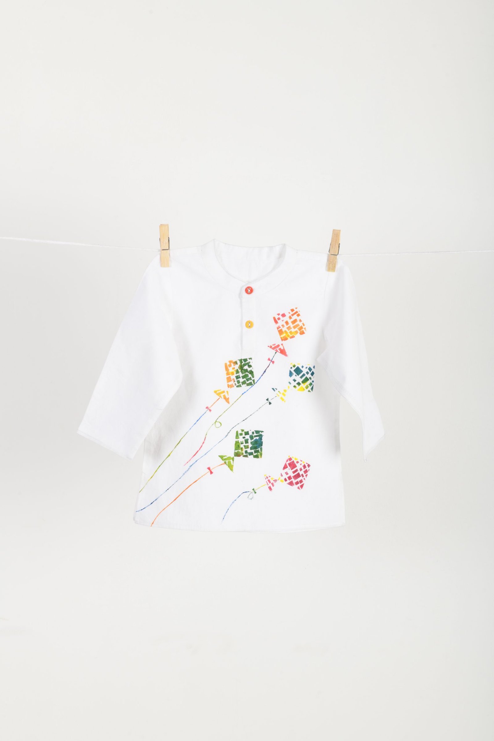 "Cotton Kite Hand Painted Kurta"