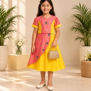 Yellow Skirt Set for Girls