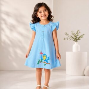 Light Blue Cotton Frock