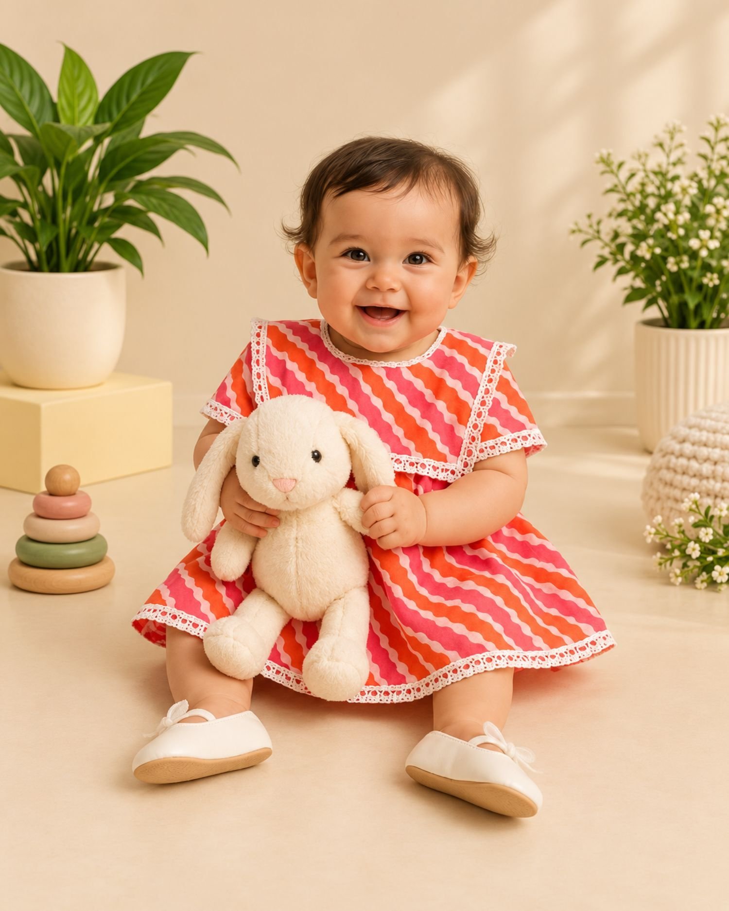 Orange Baby Frock