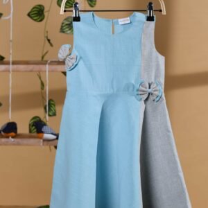 Light blue and gray frock